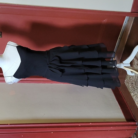 Debenhams Spaghetti Strap Tiered Dress 👗 Size 8 - Picture 11 of 16